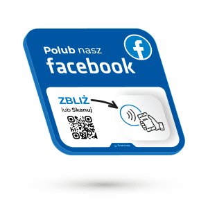 Polub Nasz Facebook Płytka Qr Nfc
