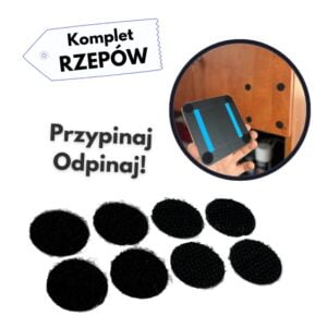 komplet rzepów do przymocowania płytki qr
